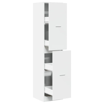 apotekerskab 40x41x174,5 cm konstrueret træ hvid