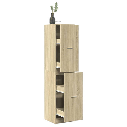 apotekerskab 40x41x174,5 cm konstrueret træ sonoma-eg