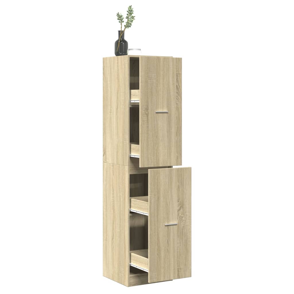 apotekerskab 40x41x174,5 cm konstrueret tr sonoma-eg