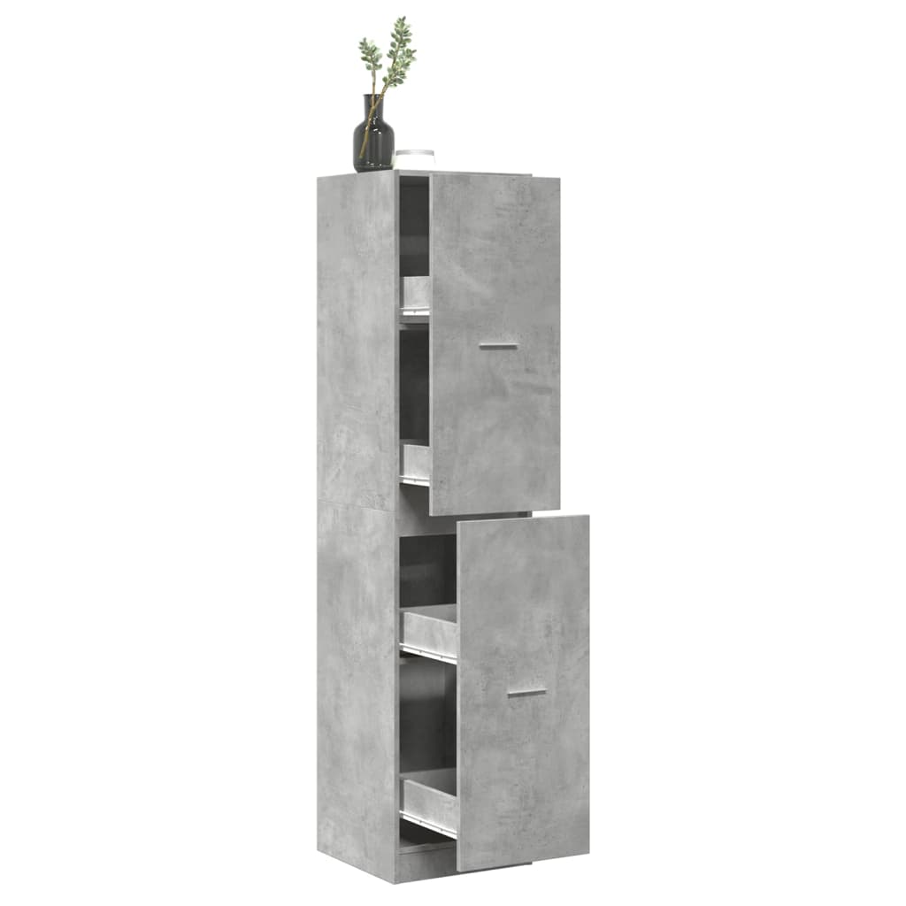 apotekerskab 40x41x174,5 cm konstrueret tr betongr