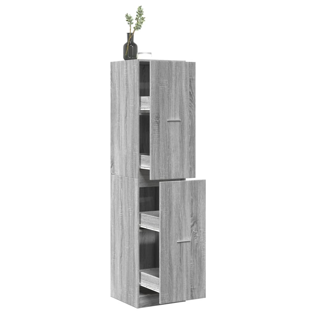 apotekerskab 40x41x174,5 cm konstrueret tr gr sonoma-eg