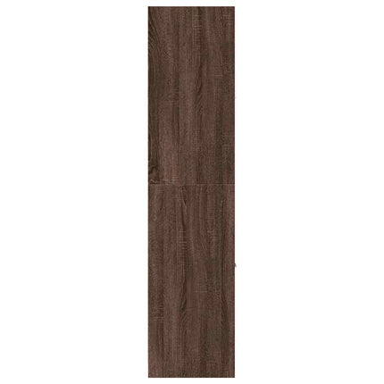 apotekerskab 40x41x174,5 cm konstrueret træ brun egetræsfarve