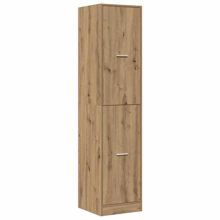 apotekerskab 40x41x174,5 cm konstrueret træ egetræsfarve