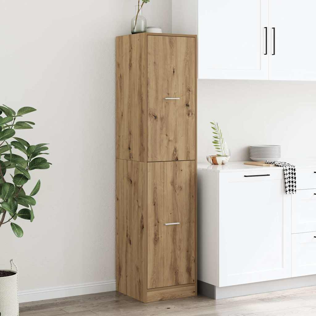 apotekerskab 40x41x174,5 cm konstrueret tr egetrsfarve