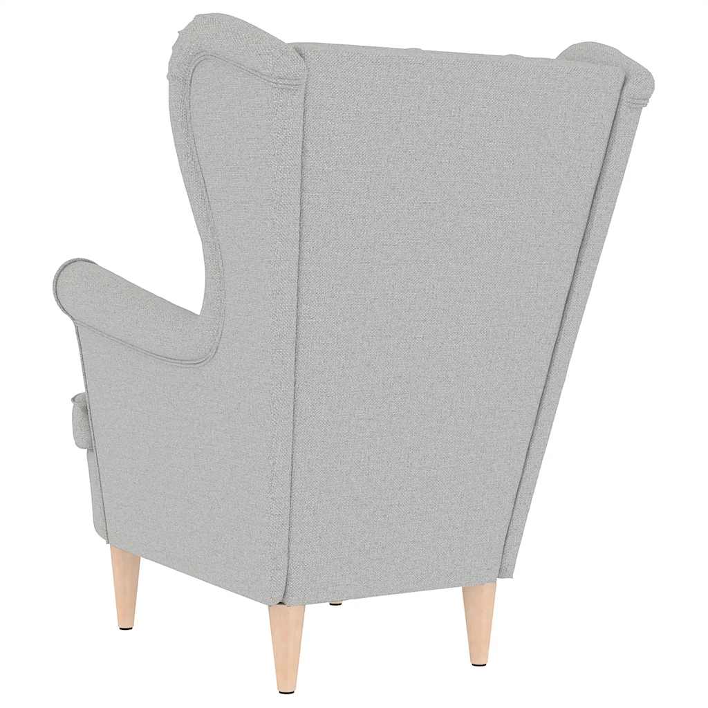 lænestol 74x84x100 cm stof skygrå