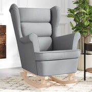 gyngestol 74x90x102 cm stof lysegrå