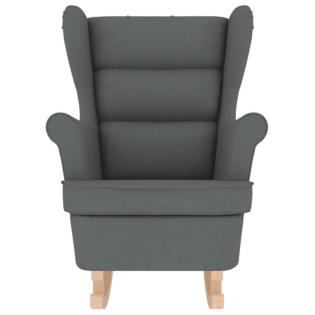 gyngestol 74x90x102 cm stof mørkegrå