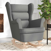 gyngestol 74x90x102 cm stof mørkegrå