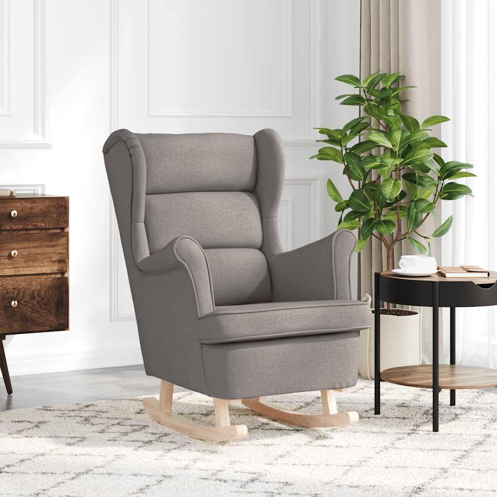 gyngestol 74x90x102 cm stof gråbrun