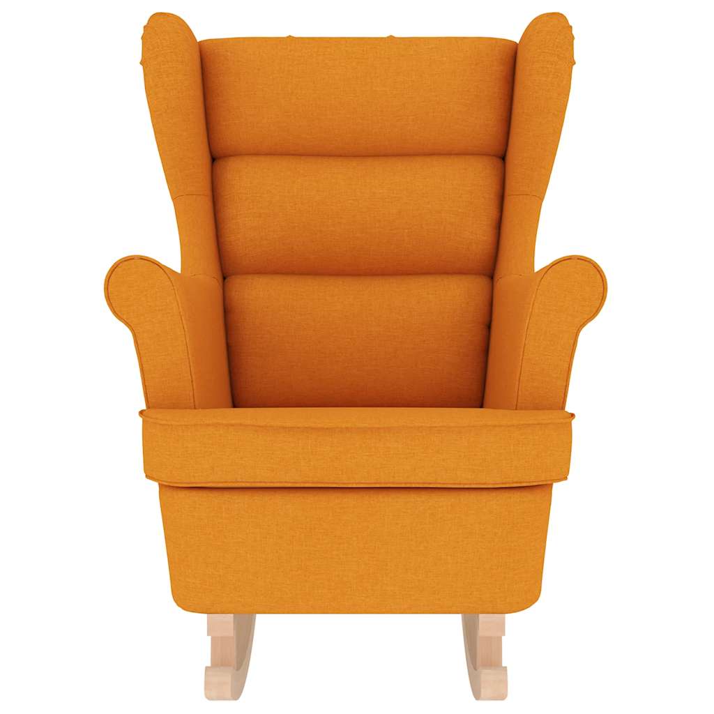 gyngestol 74x90x102 cm stof mørkegul