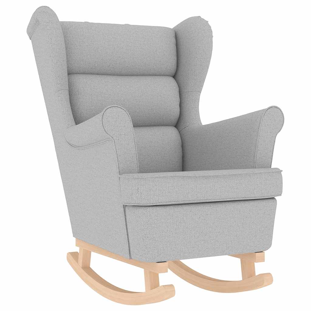 gyngestol 74x90x102 cm stof skygrå