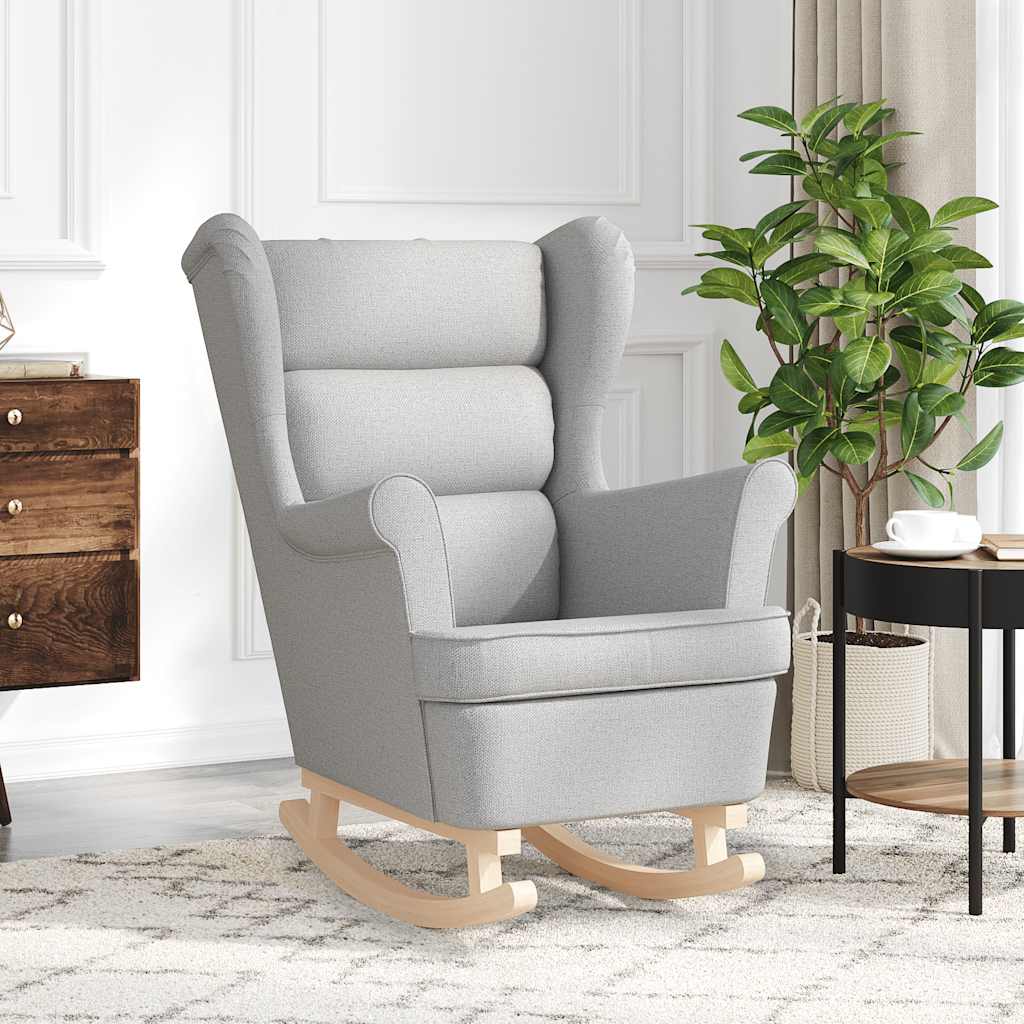 gyngestol 74x90x102 cm stof skygrå