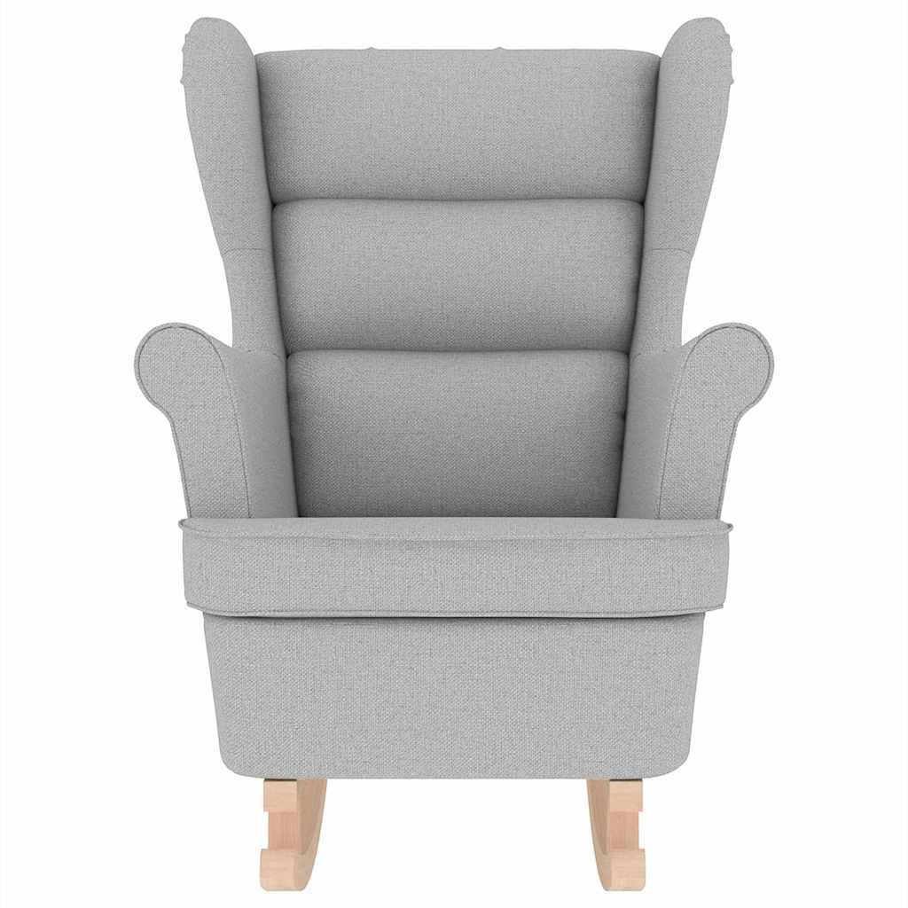 gyngestol 74x90x102 cm stof skygrå