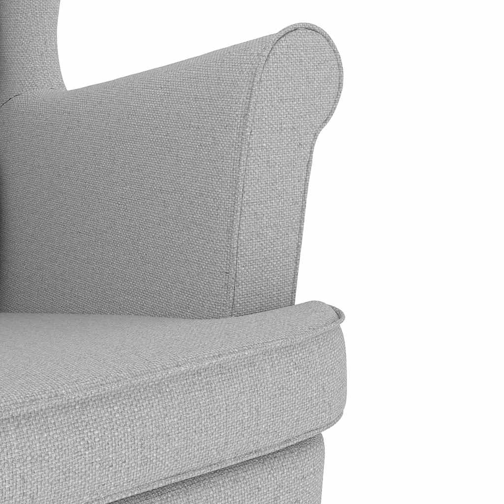 gyngestol 74x90x102 cm stof skygrå