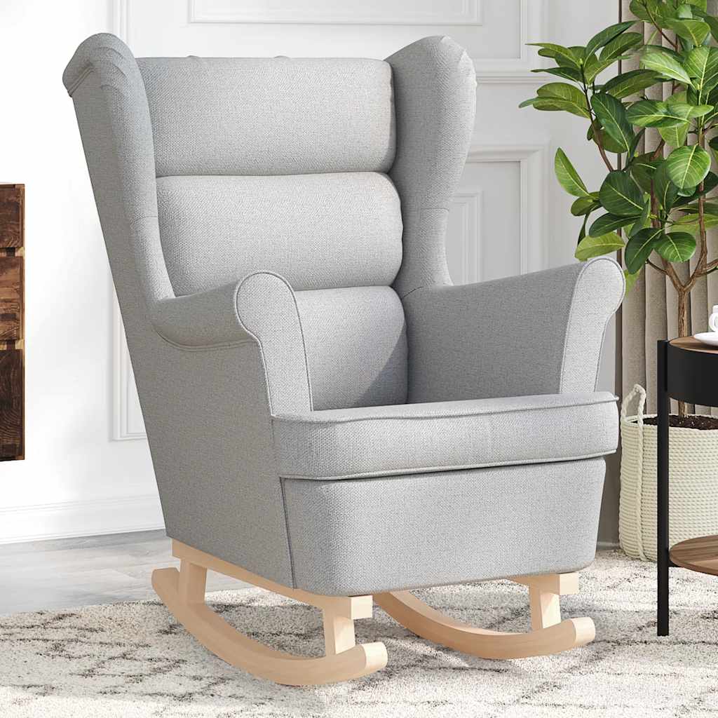 gyngestol 74x90x102 cm stof skygrå