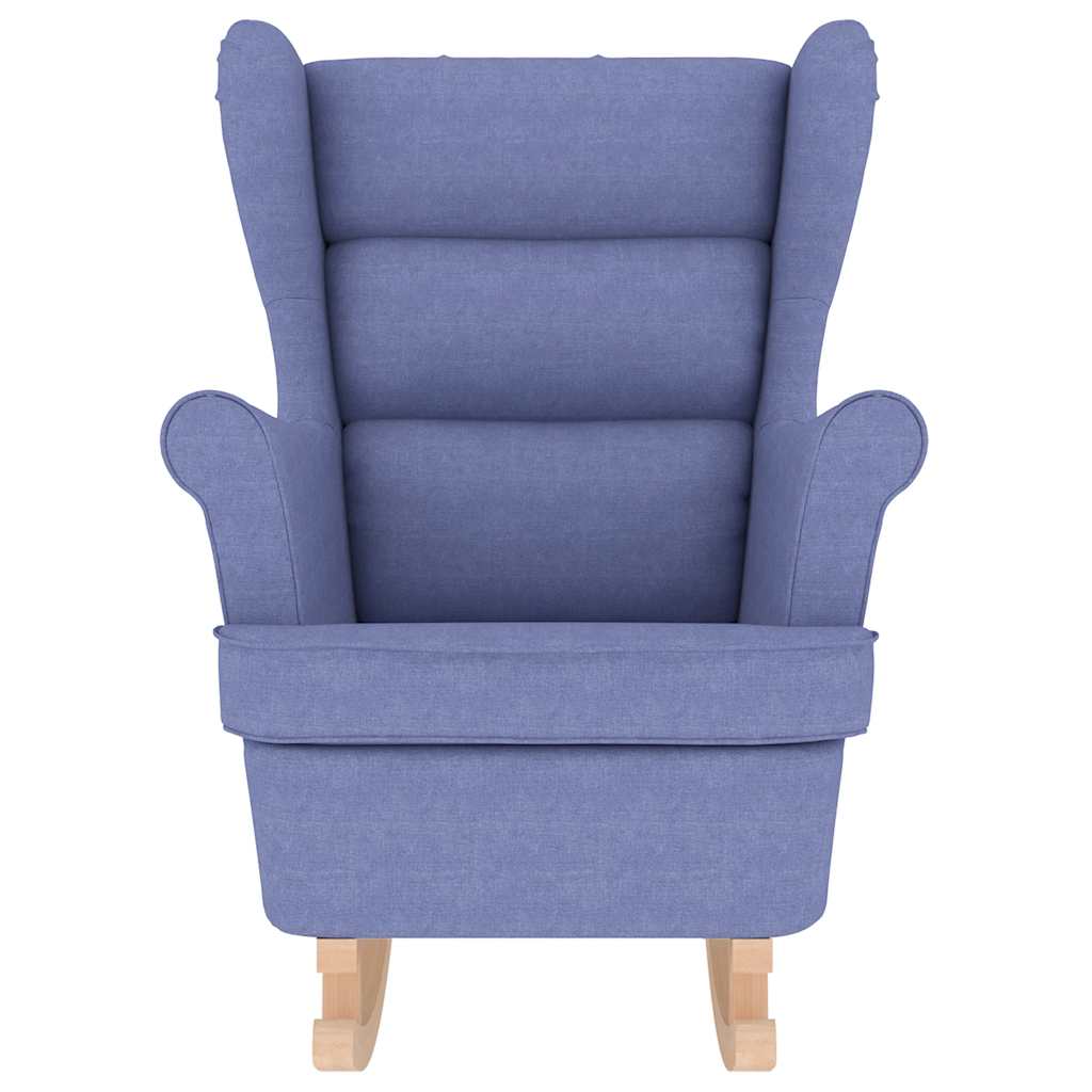 gyngestol 74x90x102 cm stof jeansblå