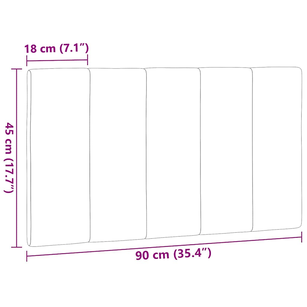 gavlpude Hanko 90 cm stof cremefarvet