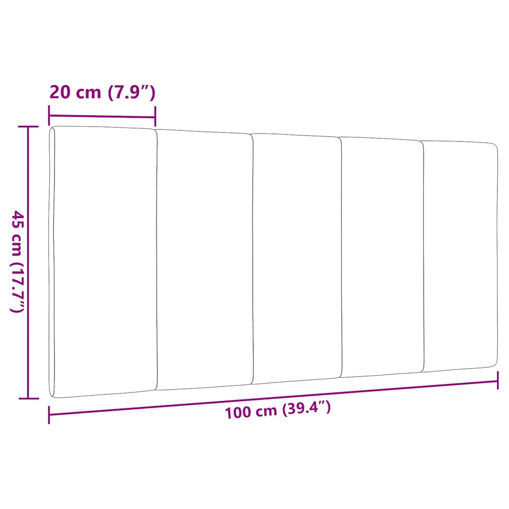 gavlpude Hanko 100 cm stof cremefarvet