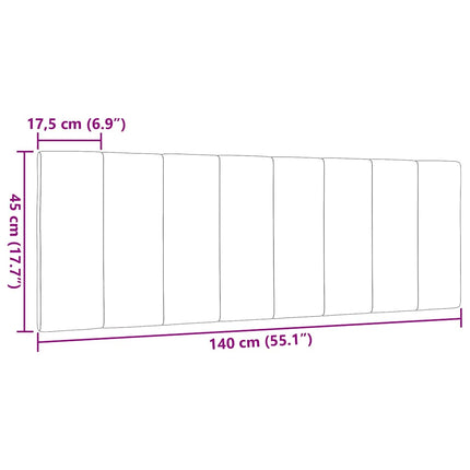 gavlpude Hanko 140 cm stof gråbrun