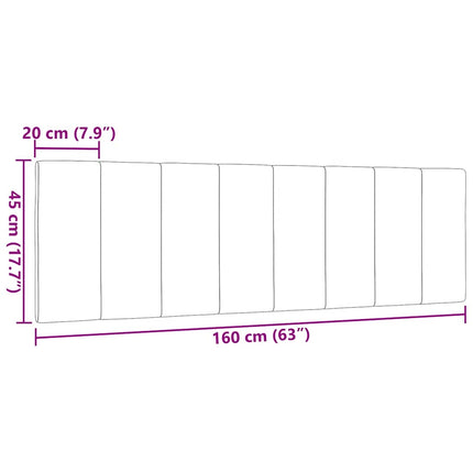 gavlpude Hanko 160 cm stof gråbrun