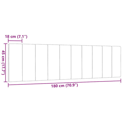 gavlpude Hanko 180 cm stof mørkegrå