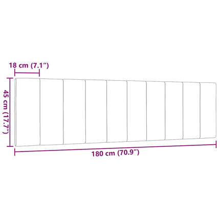 gavlpude Hanko 180 cm stof sort