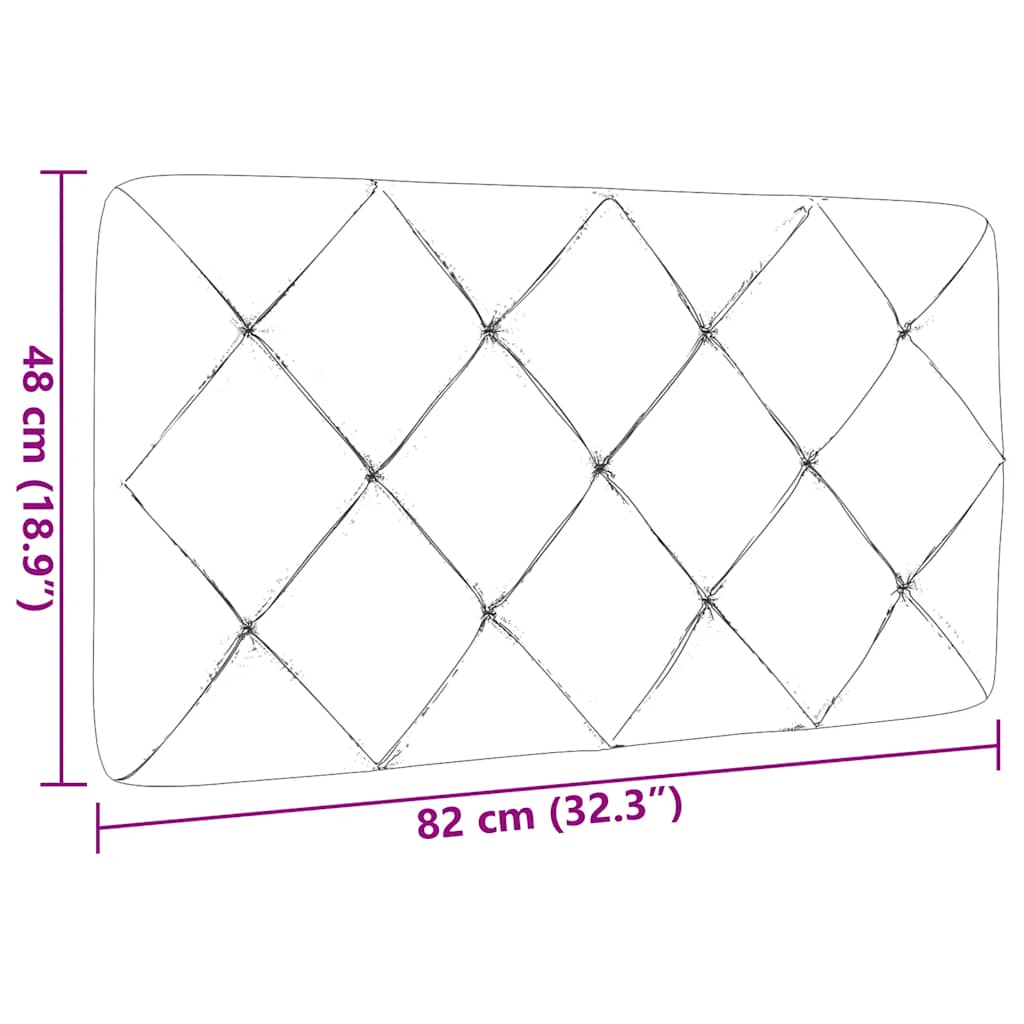 gavlpude 80 cm stof sort