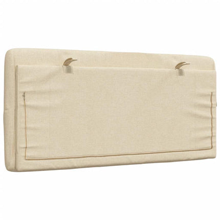 gavlpude 100 cm stof cremefarvet