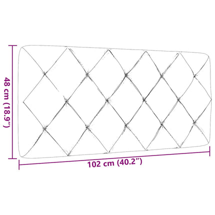 gavlpude 100 cm stof cremefarvet