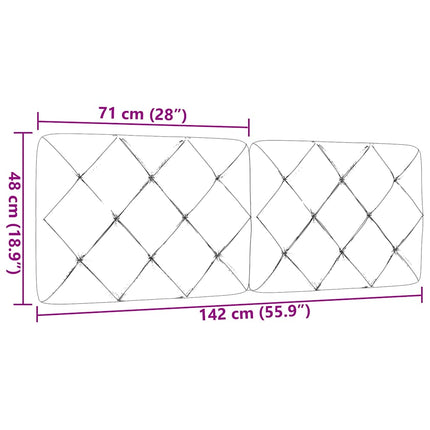 gavlpude 140 cm stof cremefarvet