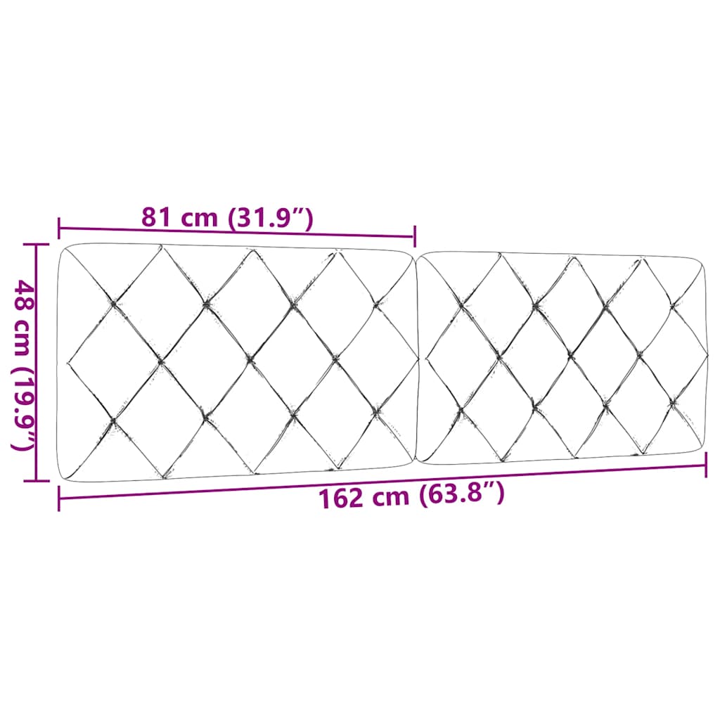 gavlpude 160 cm stof gråbrun