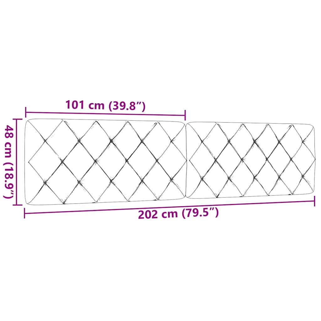 gavlpude 200 cm stof lysegrå