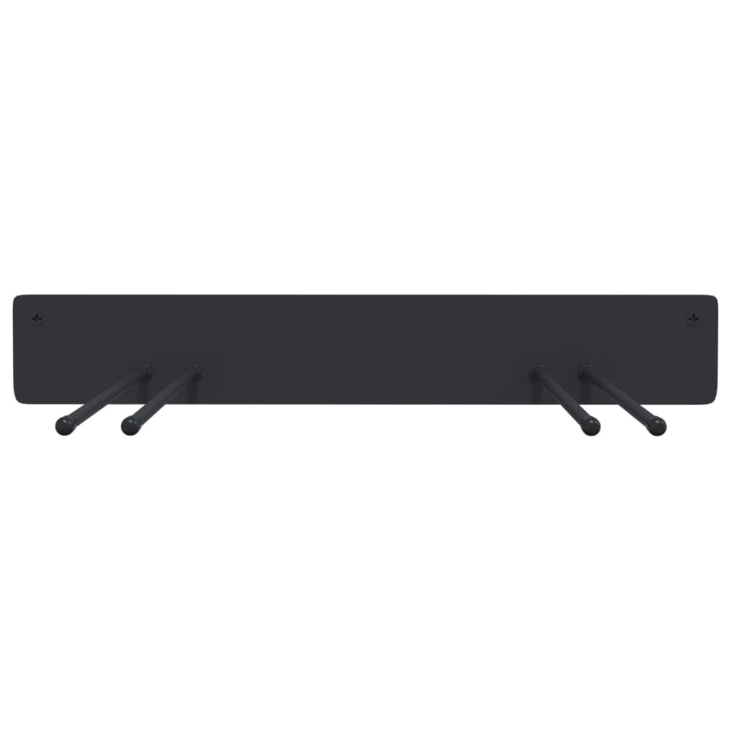 opbevaringsstativer 8 stk. til haveredskaber væghængt stål sort