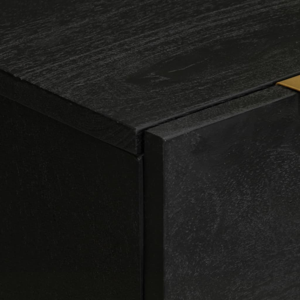 skænke 2 stk. 60x33x75 cm konstrueret træ sort
