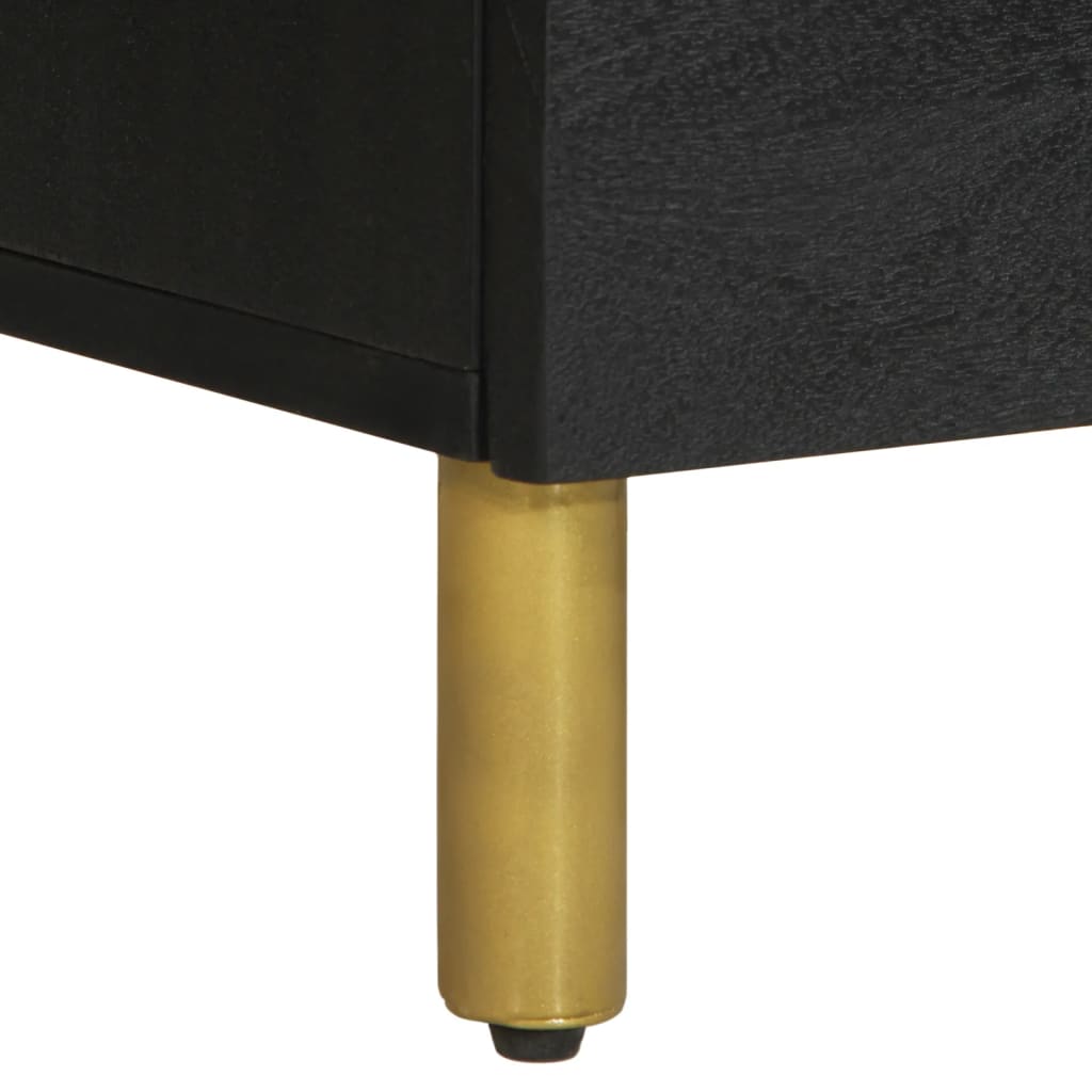 skænke 2 stk. 60x33x75 cm konstrueret træ sort