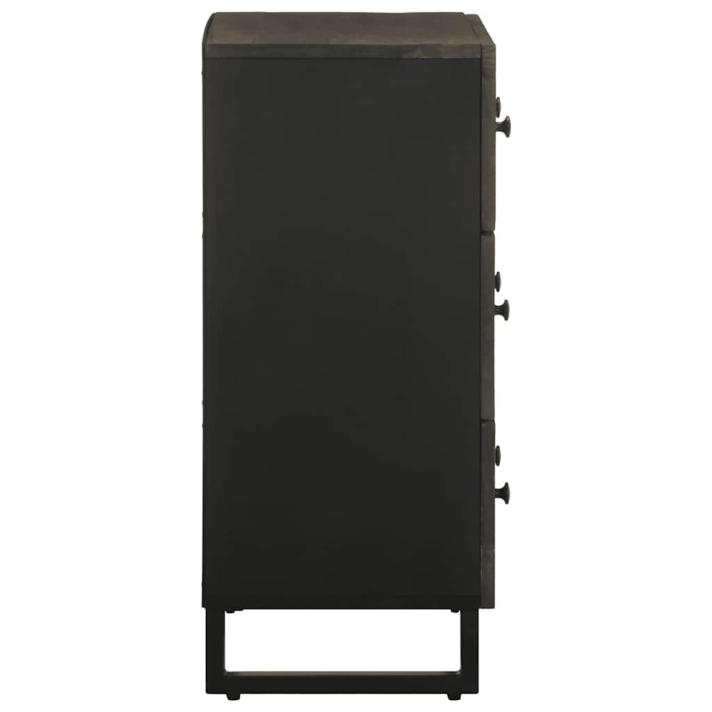 skænke 2 stk. 60x33x75 cm massivt mangotræ sort