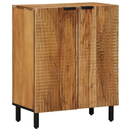 Sidetabel Sæt 3 stk. 180 x 33 x 75 cm Massivt Akacietræ Brown