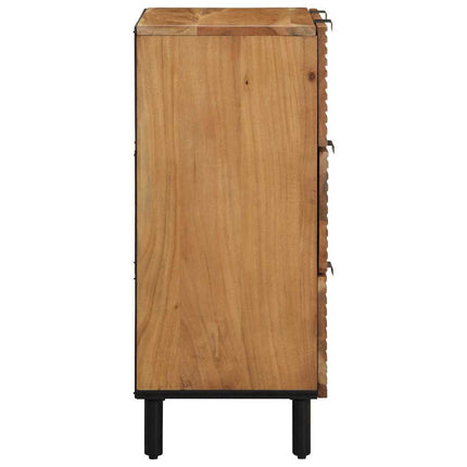 Sidetabel Sæt 3 stk. 180 x 33 x 75 cm Massivt Akacietræ Brown