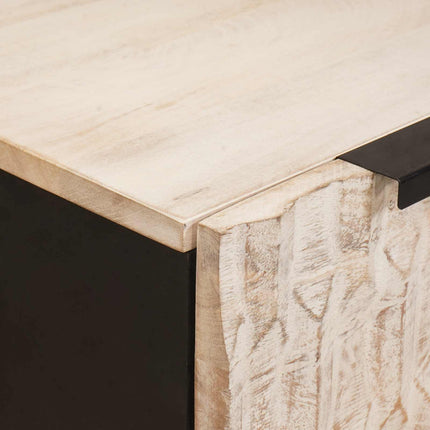 Sideboard 2 pcs Hvid Vask Finish 60 x 33 x 75 cm