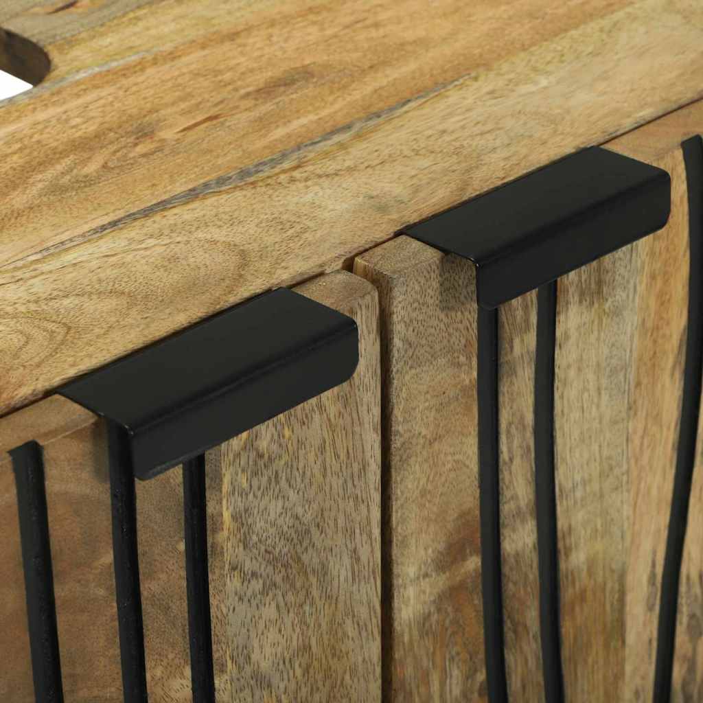 Badeværelsesmøbel sæt med hylde 2 pcs Brun Konstrueret træ