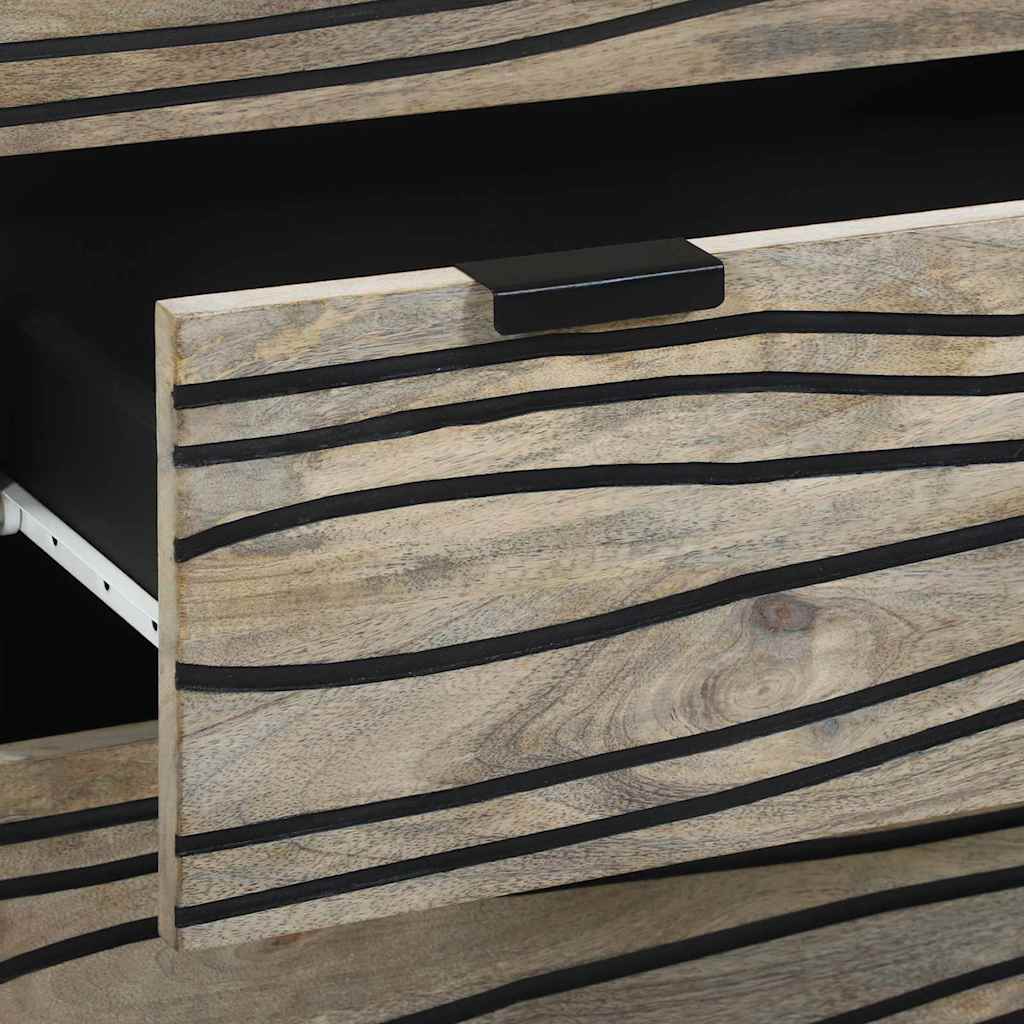 Badeværelsesmøbel sæt med skuffe 3 pcs Hvid Konstrueret træ