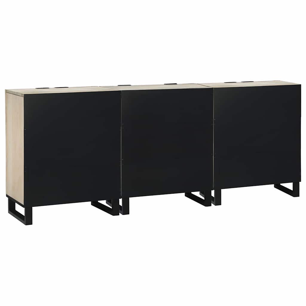 Badeværelsesmøbel sæt med skuffe 3 pcs Hvid Konstrueret træ