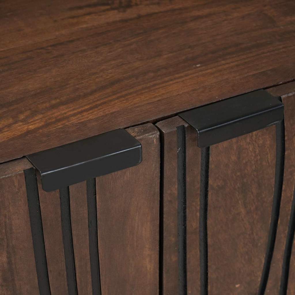 Badeværelsesmøbel sæt med skuffe 3 pcs Brun Konstrueret træ