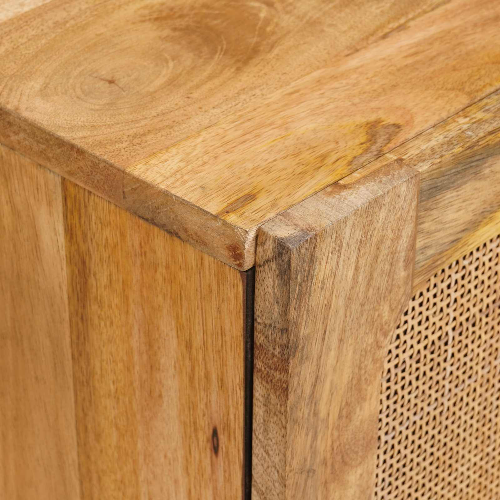 Sideboard 3 pcs Brun 180 x 33 x 75 cm Massivt mangotræ