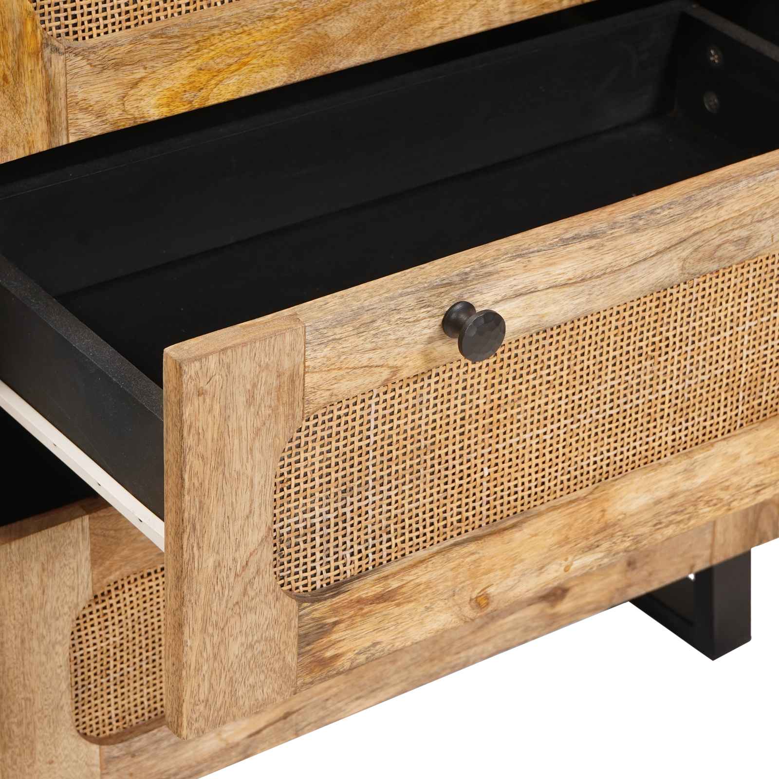 Sideboard 3 pcs Brun 180 x 33 x 75 cm Massivt mangotræ