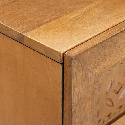 Sideboard 2 stk. 120 x 33,5 x 75 cm Massivt mangotræ Brun