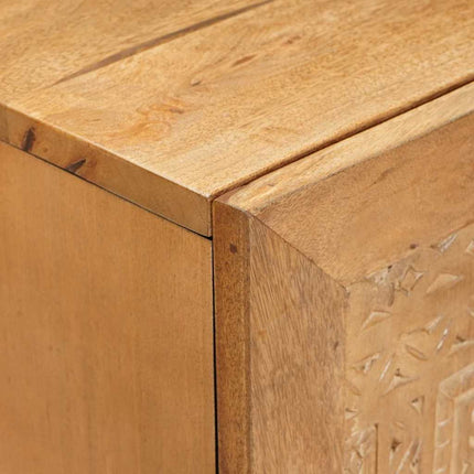 Sideboard 3 stk. 180 x 33,5 x 75 cm Massivt mangotræ Brun