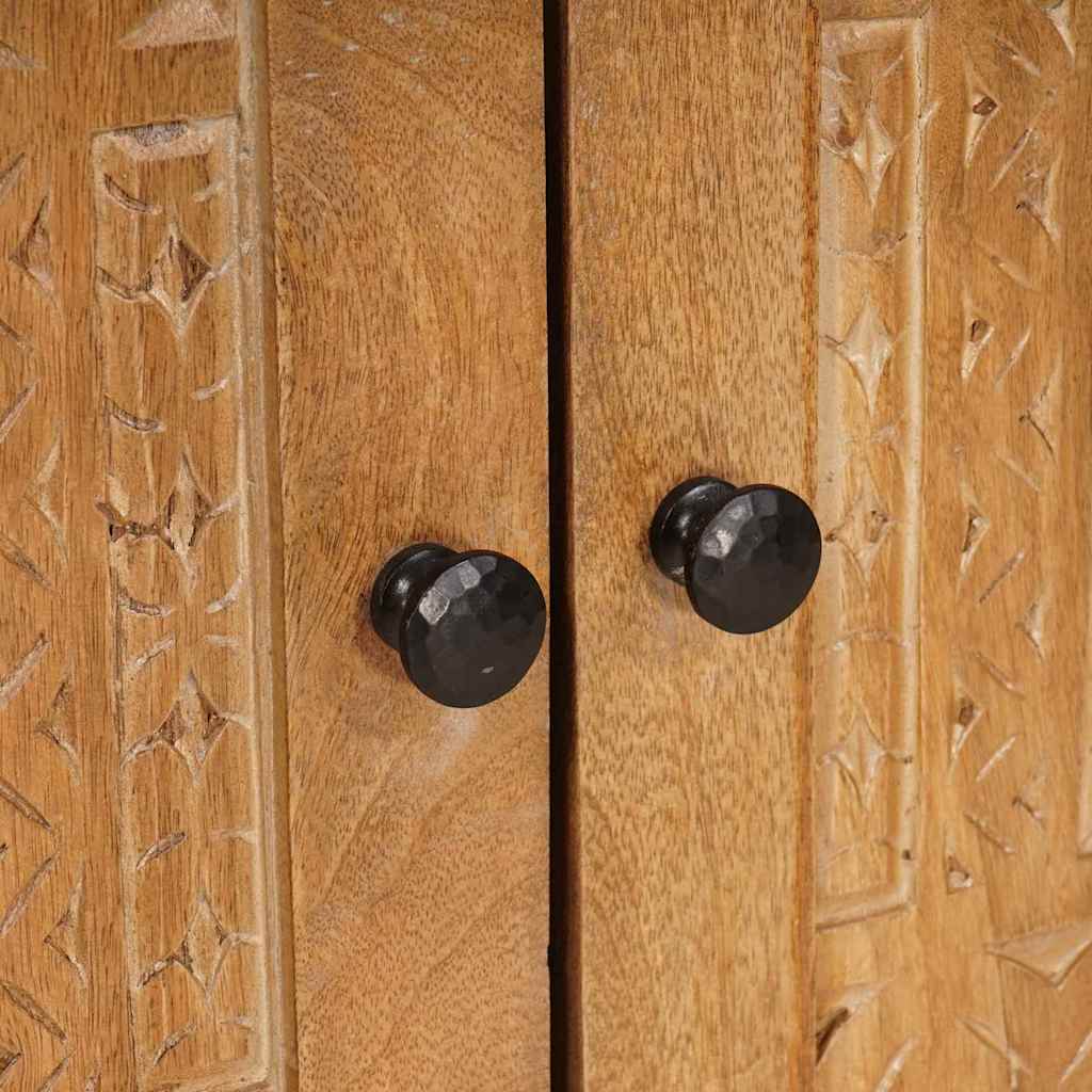 Badeværelsesmøbel sæt med skuffe 4 pcs Brun Konstrueret træ