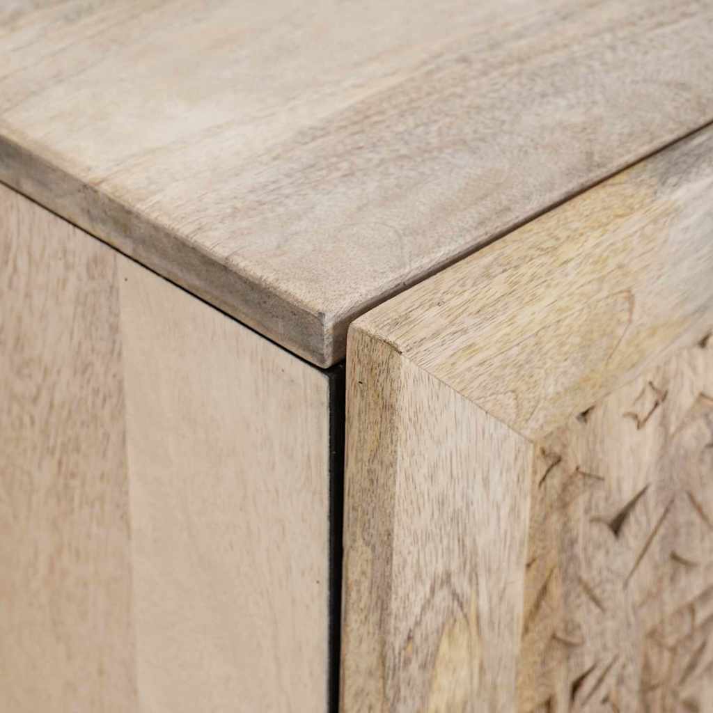 Badeværelsesmøbel sæt med hylde 2 pcs Hvid Konstrueret træ