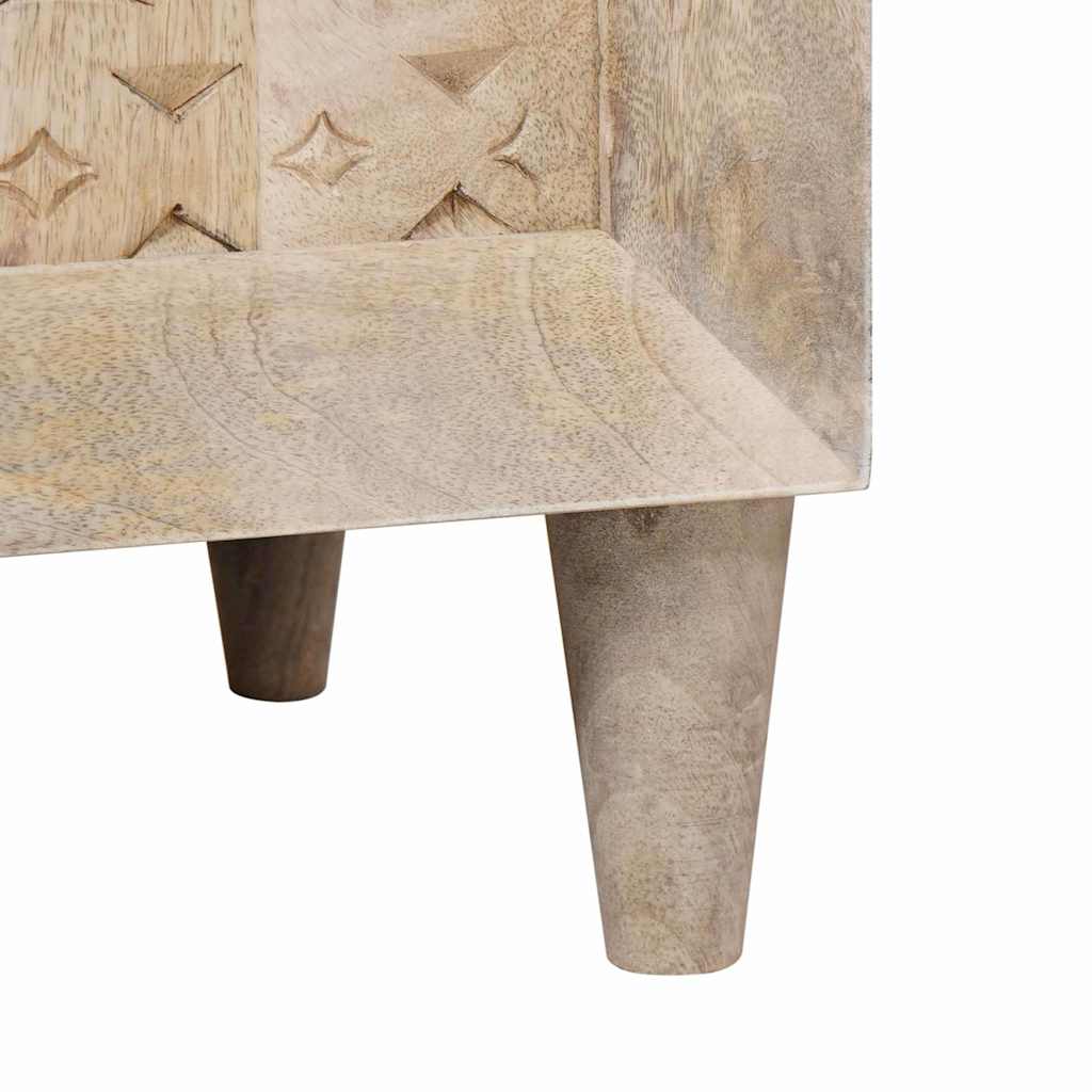 Badeværelsesmøbel sæt med hylde 2 pcs Hvid Konstrueret træ